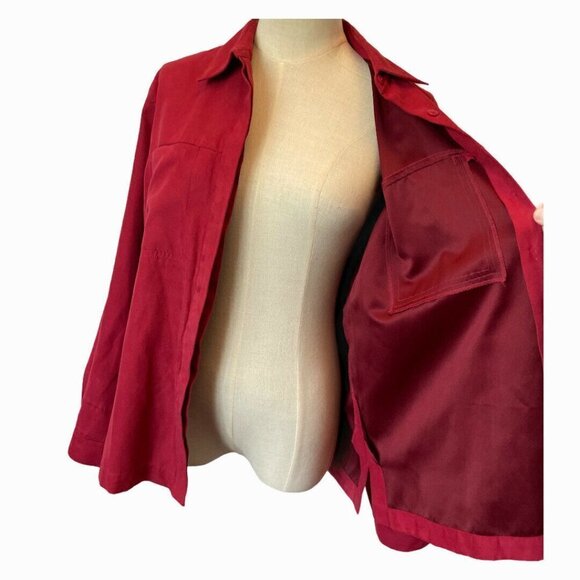 Northern Reflections Red Soft Button Up Shirt - Picture 6 of 10